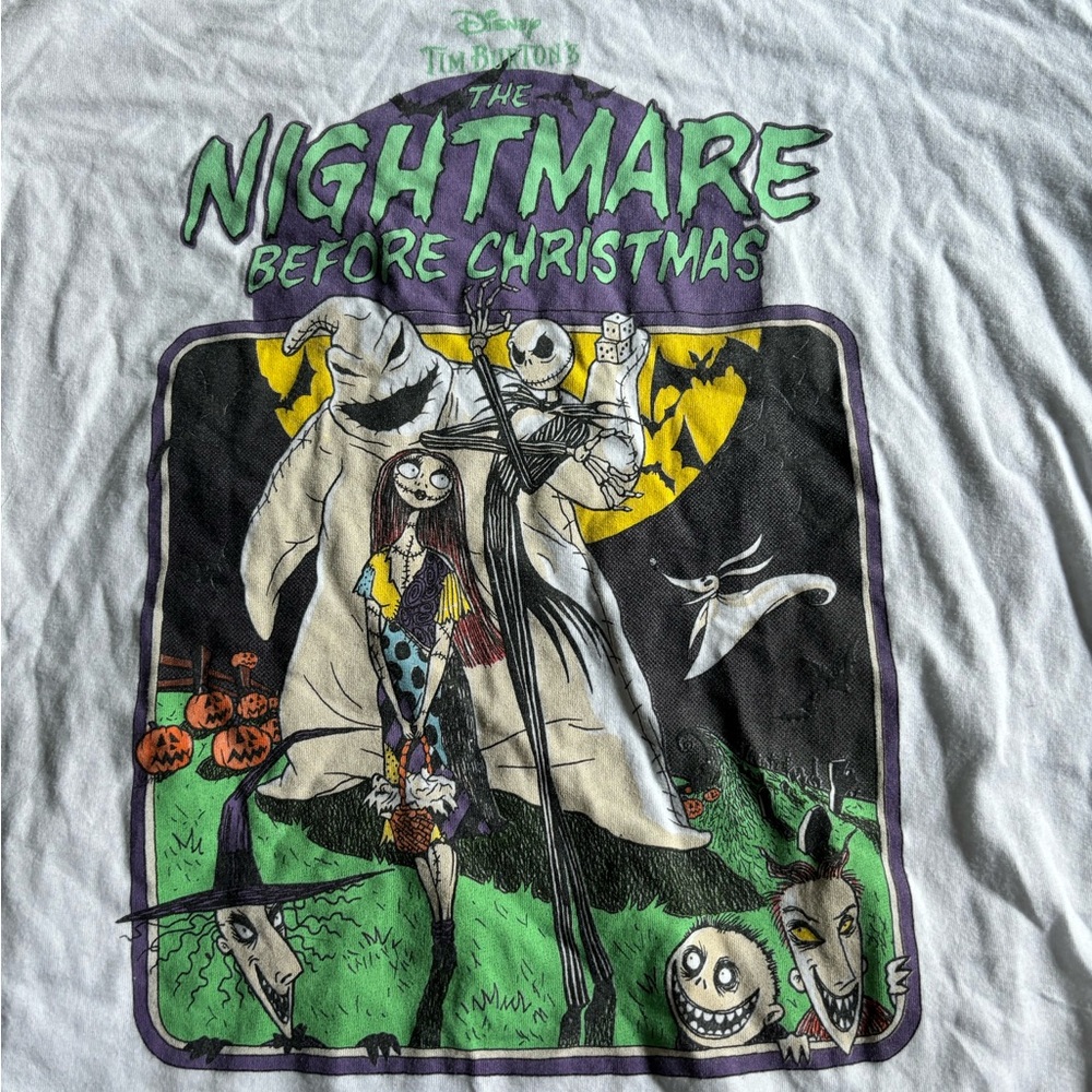 White Nightmare before Christmas shirt